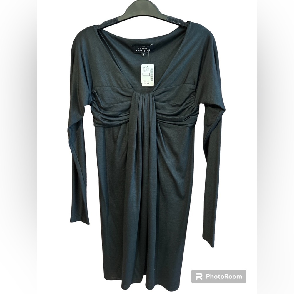 NWT Robert Rodriguez Little Black Dress Long Sleeve Size Small